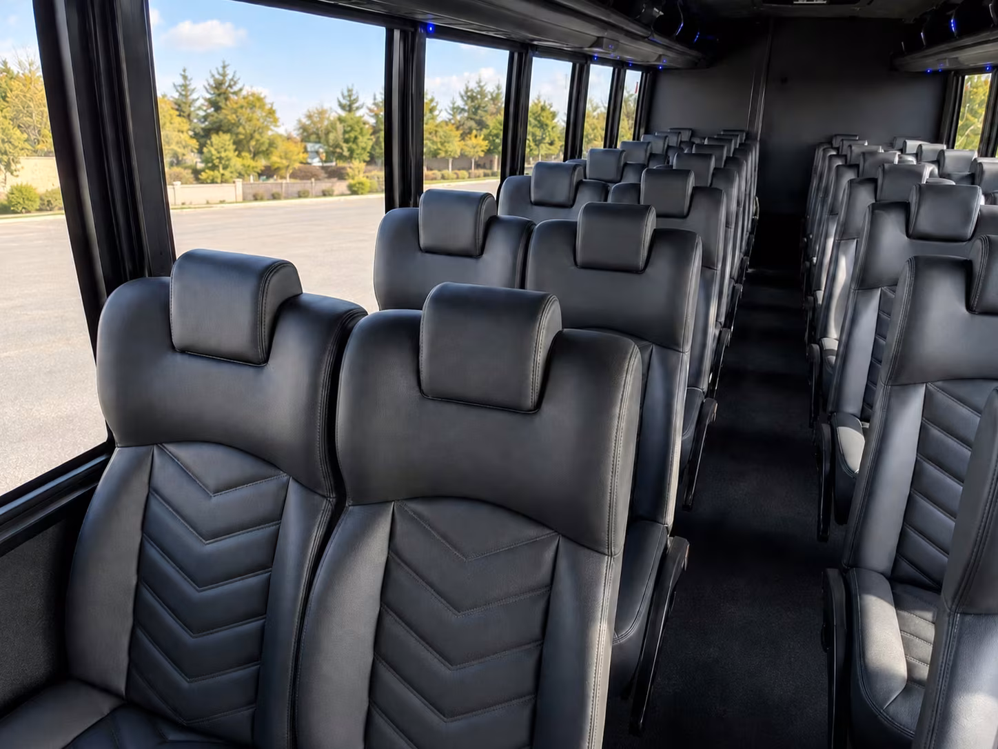 18 passenger minibus interior
