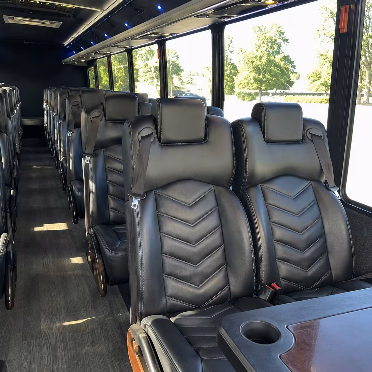 28 passenger minibus interior