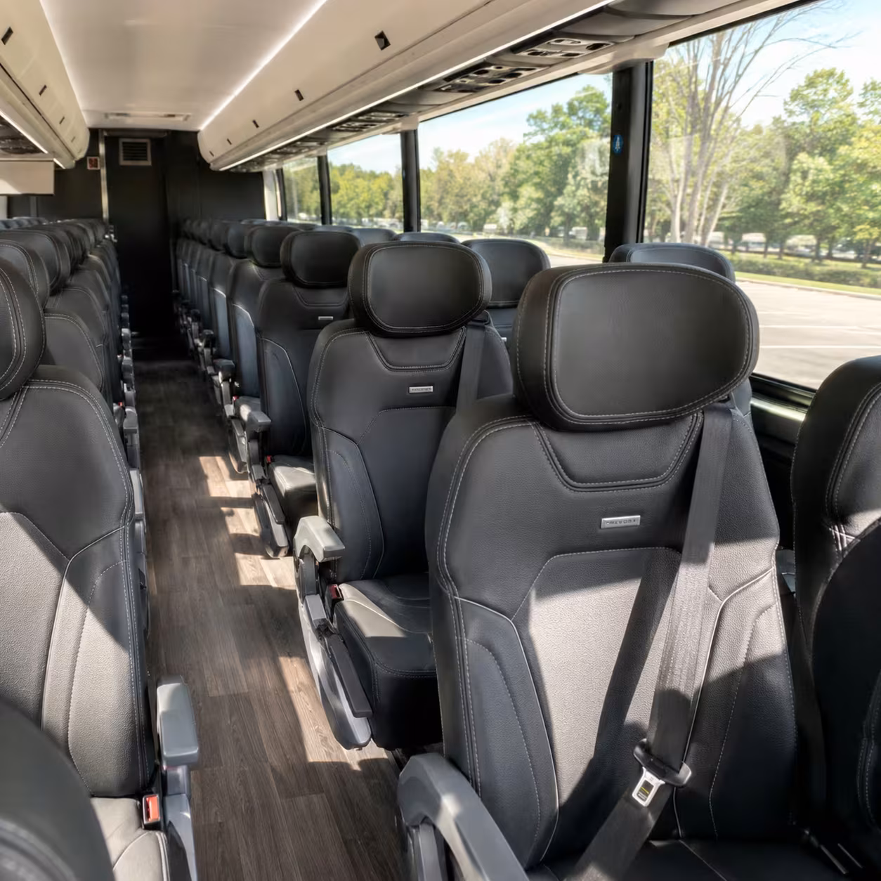 carlsbad charter bus rental interior