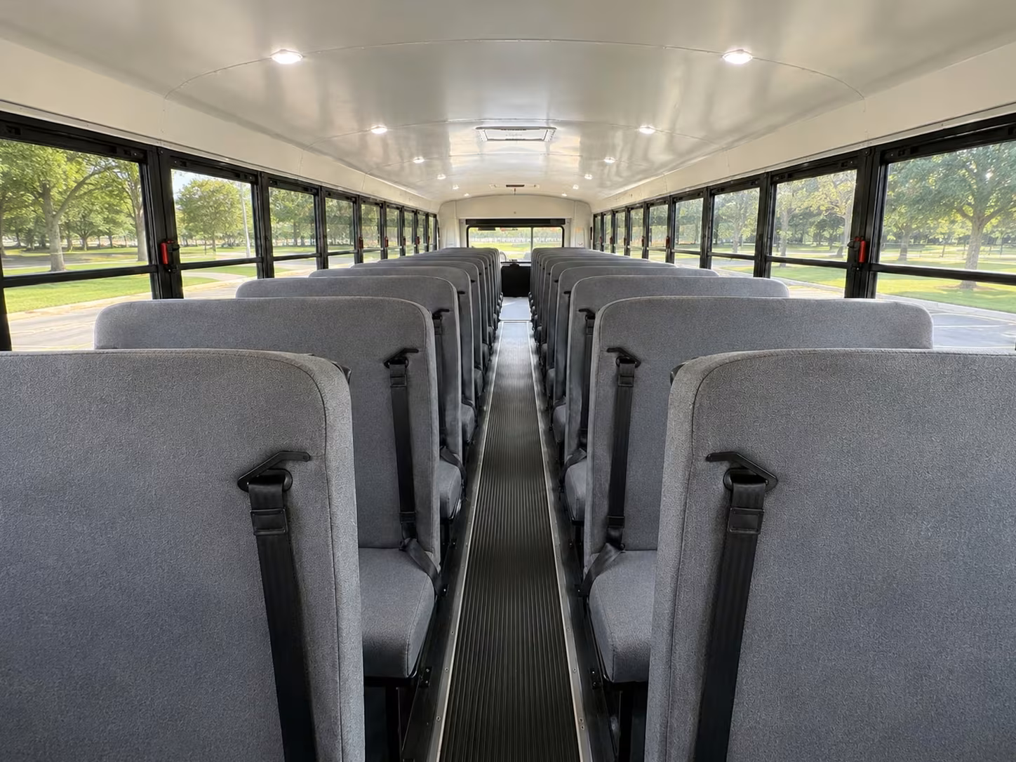 school bus interior